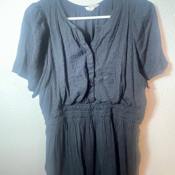 Ott black Midi empire waist Dress- Size 1X - Picture 2 of 11